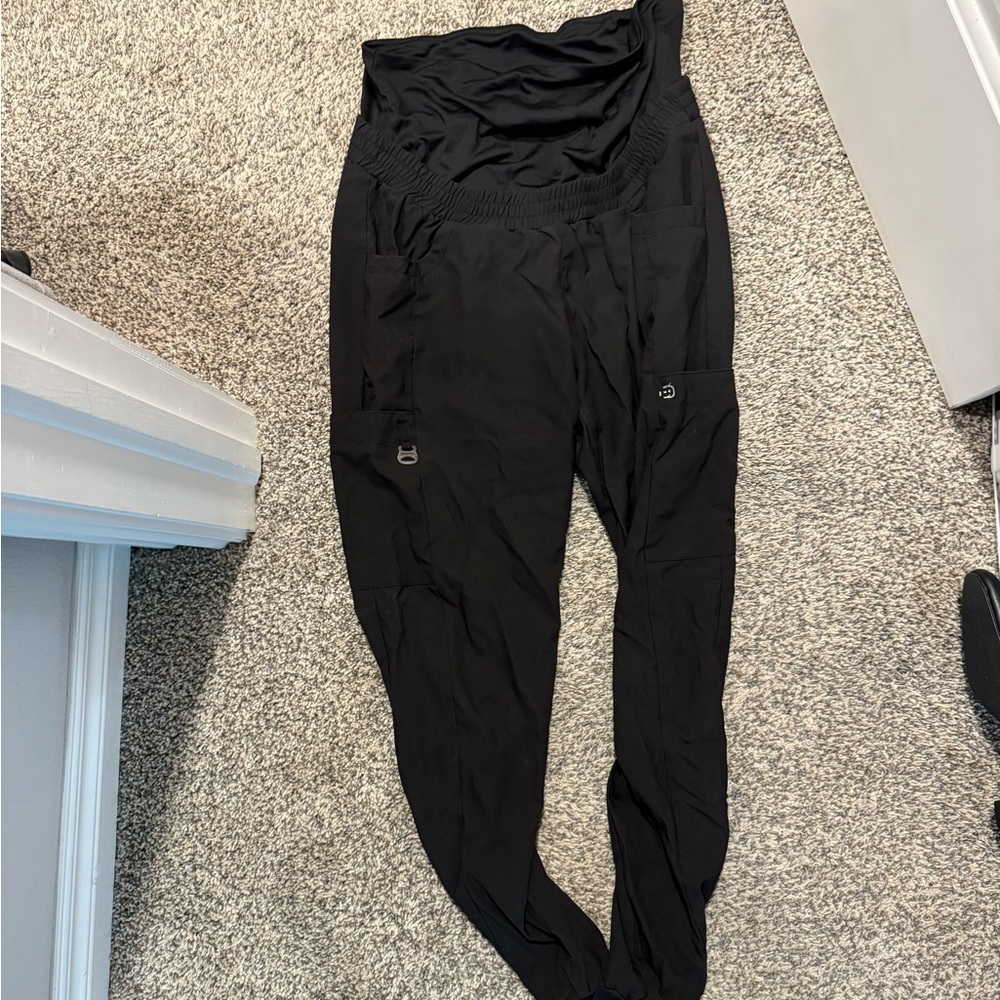 Black Women's Maternity Scrubs XS
